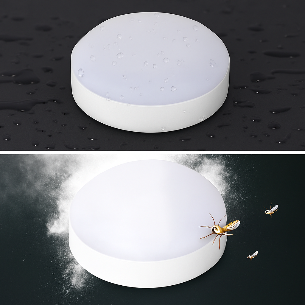 16W/20W Outdoor LED Ceiling Lamp Motion Sensor IP65 Waterproof Ceiling Light Porch Corridor Entrance Kitchen Bathroom Lighting - vue 4 sur 9