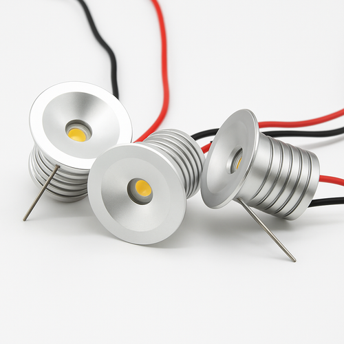 1W LED Spotlight Dimmable Spot Lamp DC12V 24V 15mm 25mm Cutout Recessed Downlight IP65 Bedroom Ceiling Cabinet Stair - vue 3 sur 6