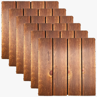 30 dalles clipsables bois massif pour terrasse balcon