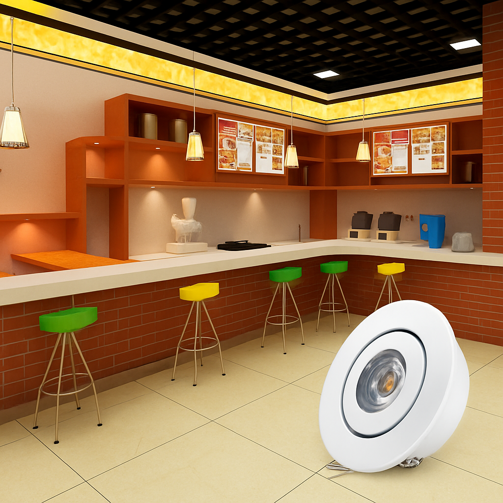 6 pièces Led Mini lumière vers le bas 3W 1W Dimmable Spot lumières encastrées AC85-265V plafonnier en aluminium 52mm - vue 9 sur 9