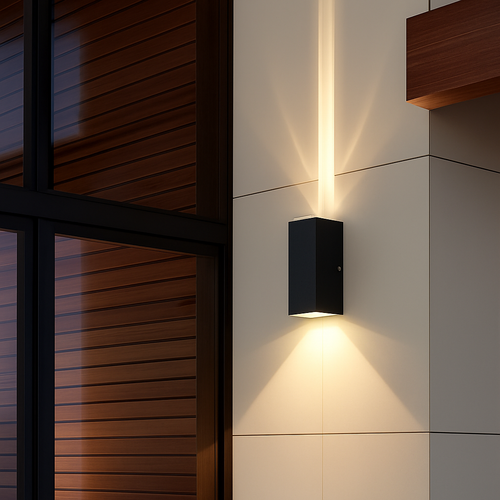 6W 10W 20W Outdoor LED Wall Lights Up and Down Narrow Beam COB Aluminium Wall Sconces Porch Light Garden Waterproof Spotlight - vue 3 sur 14