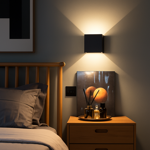 6W/12W applique murale LED lumière extérieure étanche IP65 porche jardin applique et intérieur chambre chevet décoration éclairage lampe en aluminium - vue 5 sur 6
