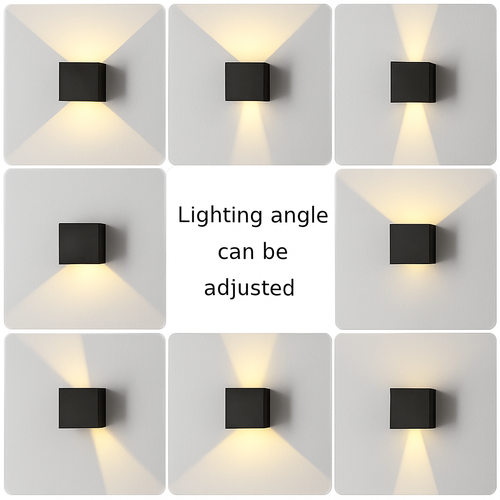 6W/12W applique murale LED lumière extérieure étanche IP65 porche jardin applique et intérieur chambre chevet décoration éclairage lampe en aluminium - vue 7 sur 6