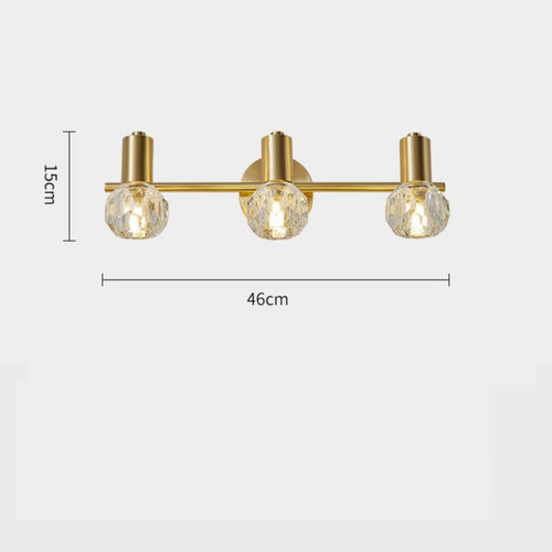 Applique murale LED en cristal luxury doré Altesse - vue 7 sur 6