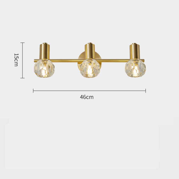 Applique murale LED en cristal luxury doré Altesse - vue 6 sur 6
