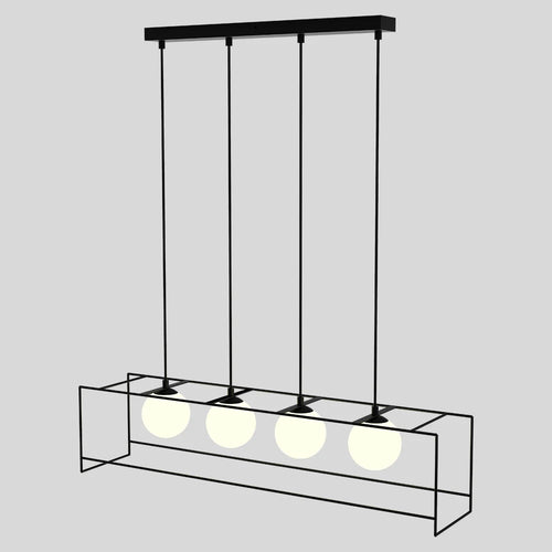 suspension moderne avec câble réglable et ampoule LED - vue 8 sur 8