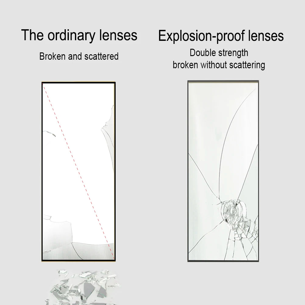 miroir sur pied en verre trempé vertical ou incliné - vue 4 sur 5