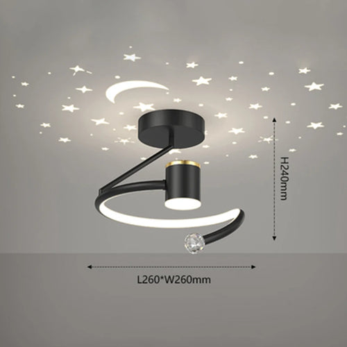 plafonnier moderne à leds pour décoration intérieure et extérieure - vue 10 sur 10