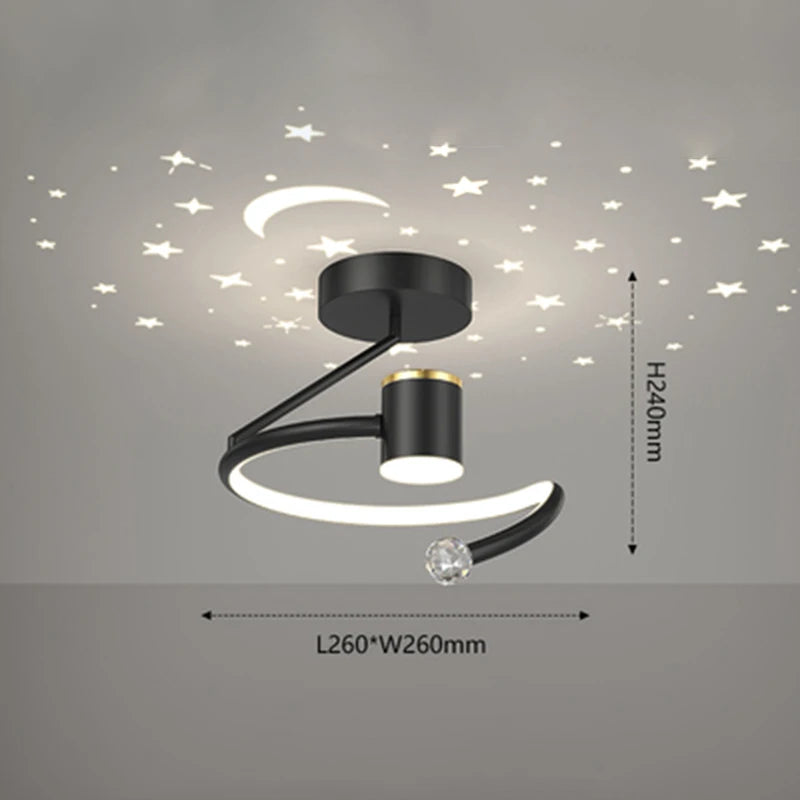plafonnier moderne à leds pour décoration intérieure et extérieure - vue 9 sur 10