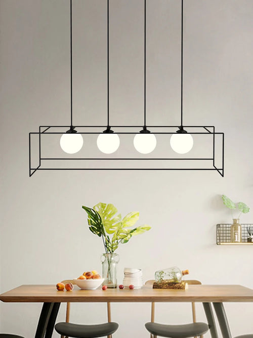 suspension moderne avec câble réglable et ampoule LED - vue 2 sur 8