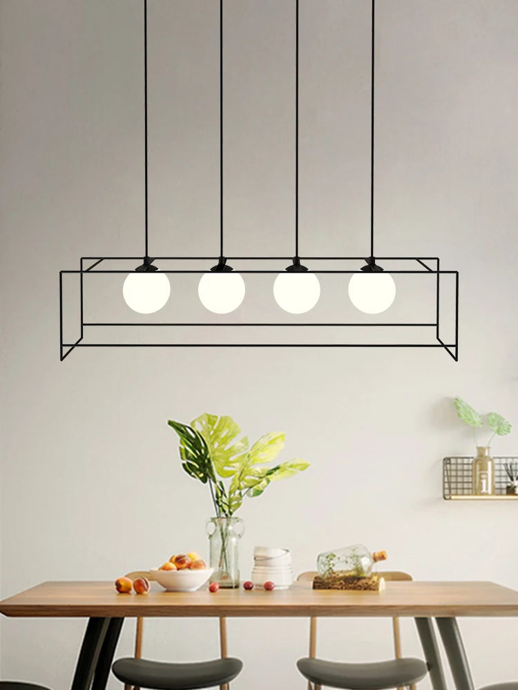 suspension moderne avec câble réglable et ampoule LED - vue 2 sur 8