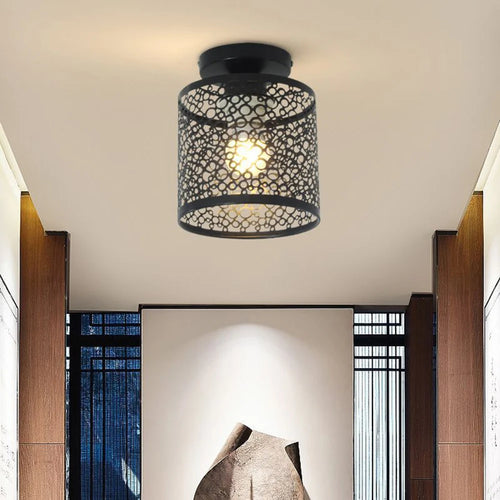 plafonnier design nordique en fer forgé pour décoration intérieure - vue 3 sur 7