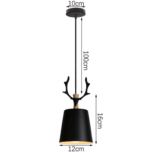 suspension industrielle loft style nordique en fer - vue 14 sur 20