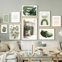 toile décorative avec feuilles de monstera pour intérieur