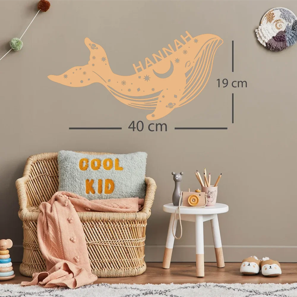 Applique murale LED USB personnalisée en forme de baleine - vue 5 sur 6