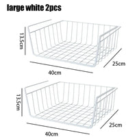 paniers de rangement suspendus en métal pour organisation polyvalente