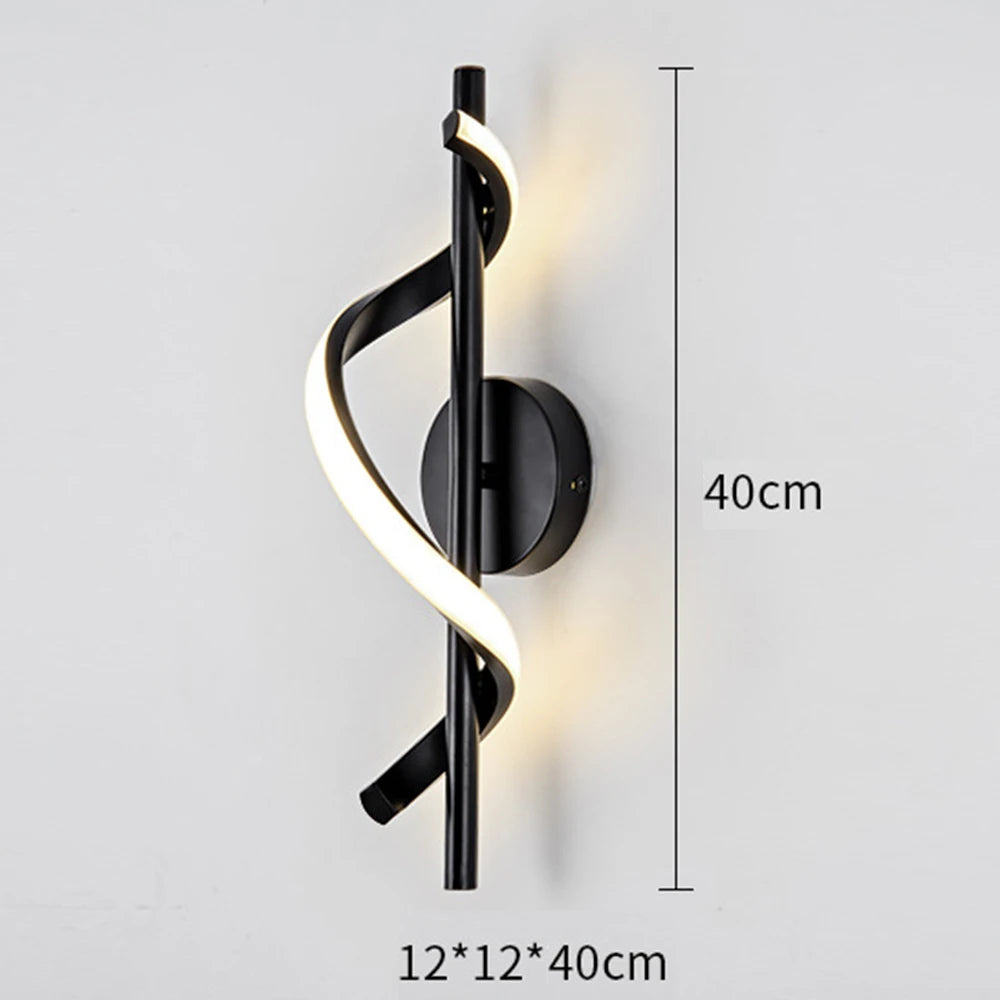 applique murale led nordique éclairage intérieur décoration moderne luxe - vue 6 sur 7