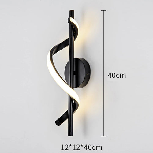 applique murale led nordique éclairage intérieur décoration moderne luxe - vue 7 sur 7