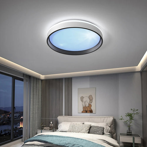 plafonnier led intelligent avec télécommande et luminosité réglable - vue 2 sur 8