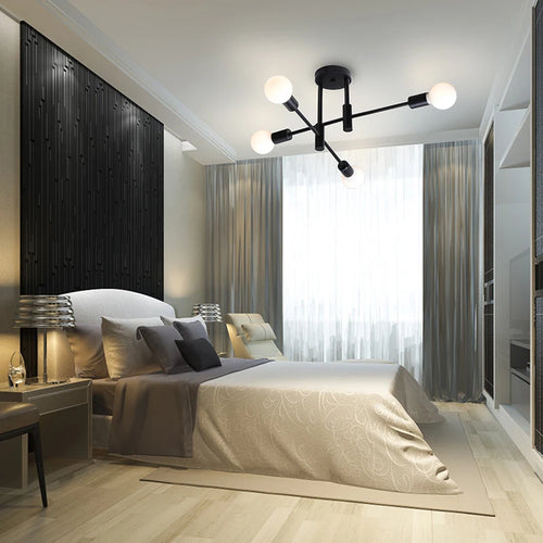 lustre led nordique avec branches créative simple luxe - vue 7 sur 7