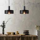 lampes suspendues en ciment pour loft industriel abat-jour en fer forgé