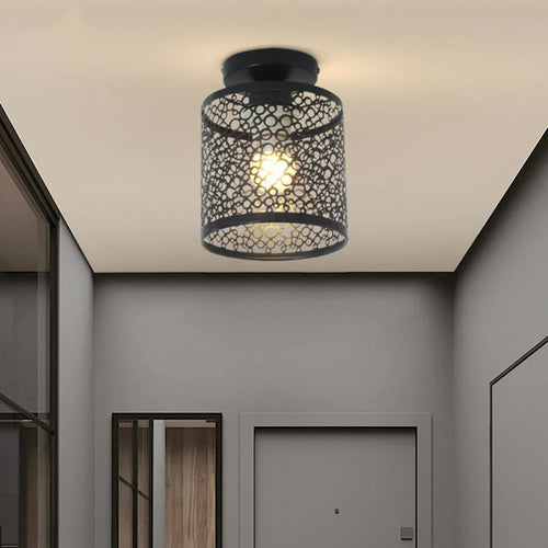 plafonnier design nordique en fer forgé pour décoration intérieure - vue 2 sur 7