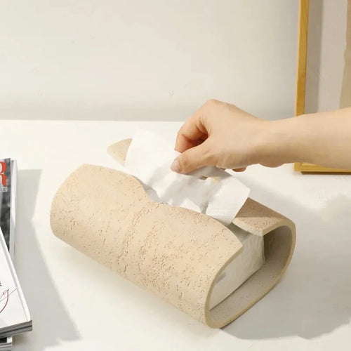 boîte à mouchoirs moderne en résine pour décoration créative - vue 2 sur 7