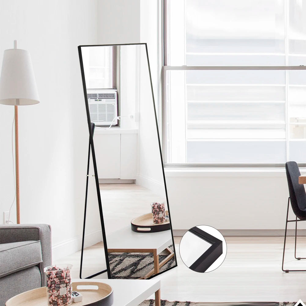 miroir sur pied en verre trempé vertical ou incliné - vue 5 sur 5