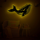 Applique murale LED USB personnalisée en forme de baleine