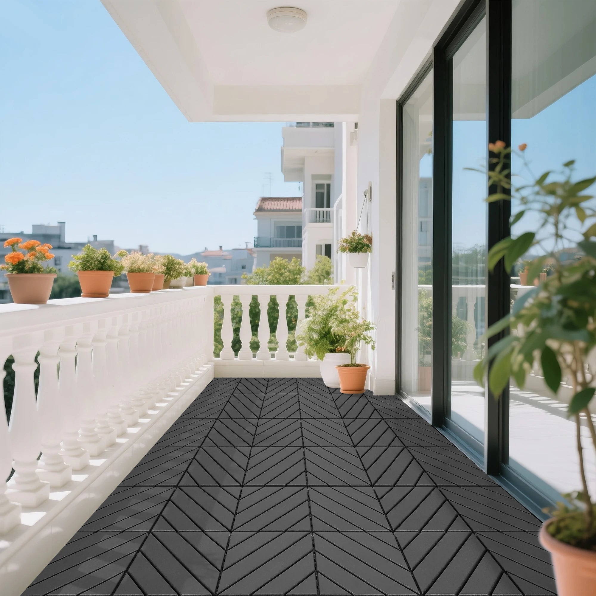 dalles terrasse emboitables 30x30 lot 44 plastique exterieur - vue 8 sur 8