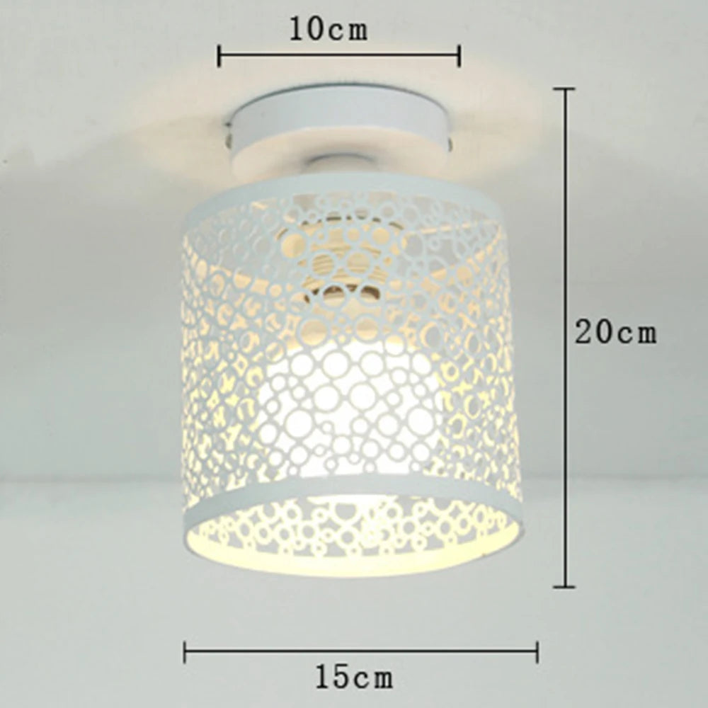 plafonnier design nordique en fer forgé pour décoration intérieure