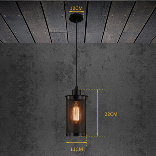 suspension vintage rétro éclairage industriel pour intérieur - vue 7 sur 6