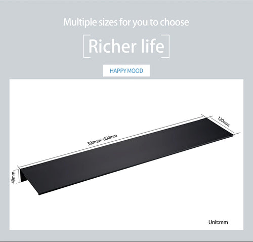 étagère murale en aluminium pour rangement moderne et pratique - vue 4 sur 14