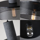 lampes suspendues en ciment pour loft industriel abat-jour en fer forgé