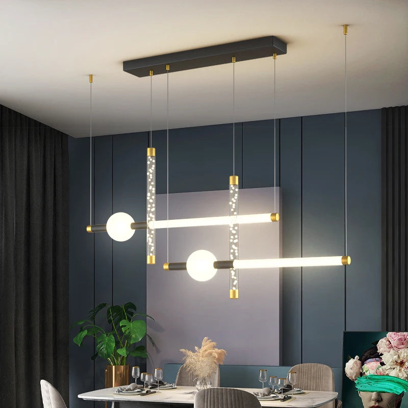 suspension led moderne pour intérieur style simple et épuré - vue 3 sur 8