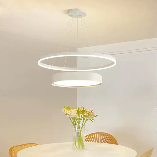 lustre nordique moderne à led design créatif et simple - vue 2 sur 8