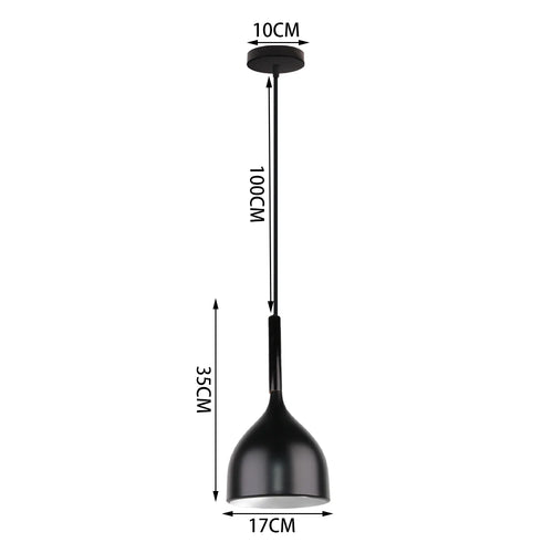 suspension industrielle loft style nordique en fer - vue 17 sur 20