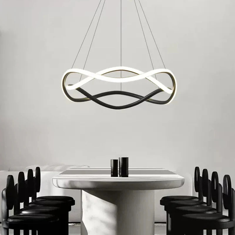 lustre suspendu moderne en led pour décoration intérieure - vue 2 sur 9