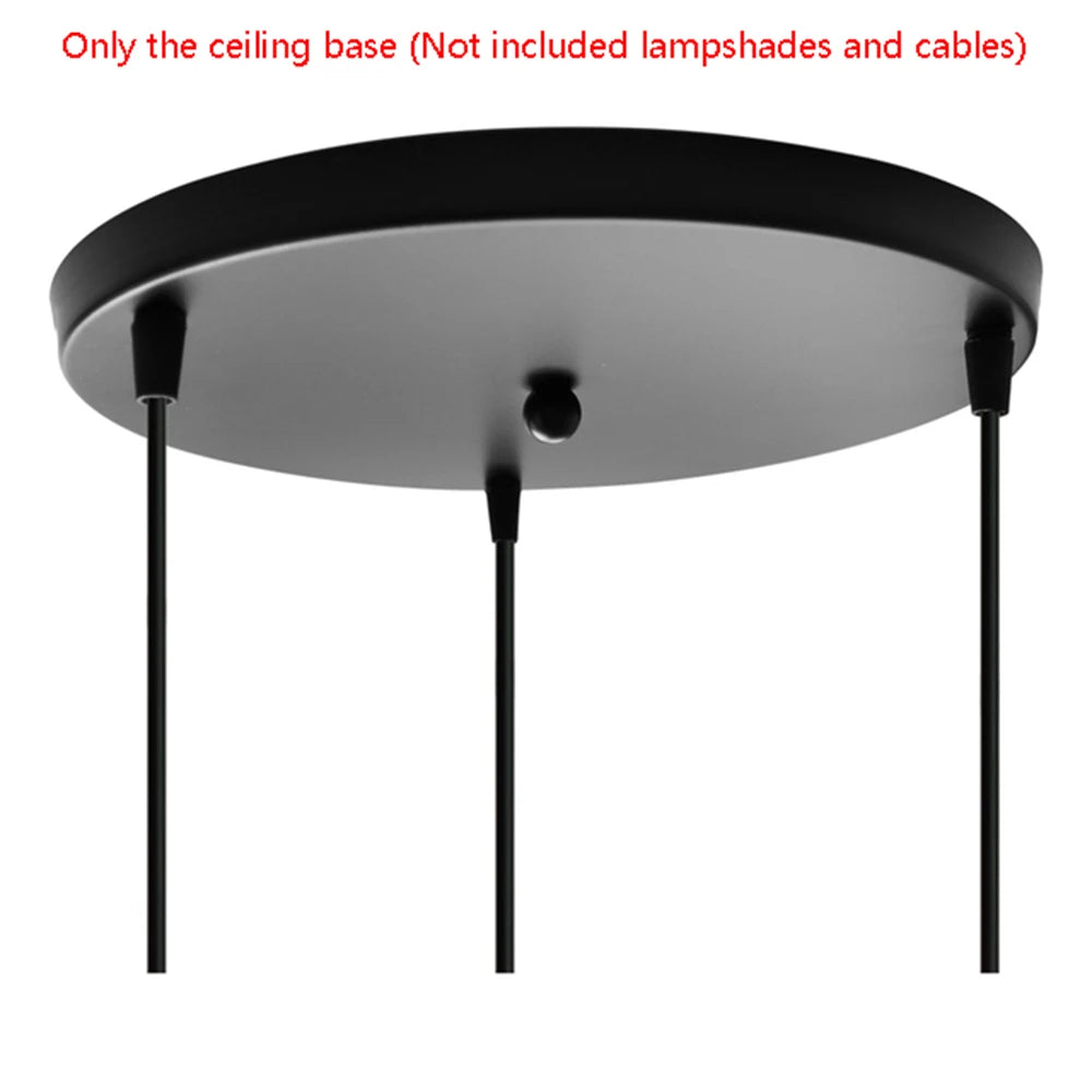 Modern Ceiling Light Chandelier Metal Crystal Shade E27, Pendant Lighting for Living Dining Room Bedroom Cafe Bar Black White - vue 8 sur 12