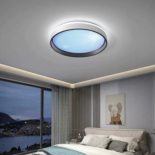 plafonnier led intelligent avec télécommande et luminosité réglable - vue 4 sur 8