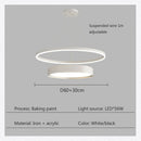 lustre moderne à led créatif pour décoration intérieure
