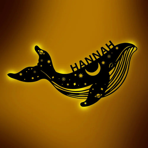 Applique murale LED USB personnalisée en forme de baleine - vue 2 sur 6
