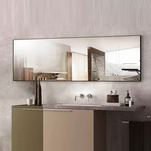 miroir sur pied en verre trempé vertical ou incliné - vue 2 sur 5