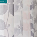 Voilage motif feuilles et fleurs style champetre salon