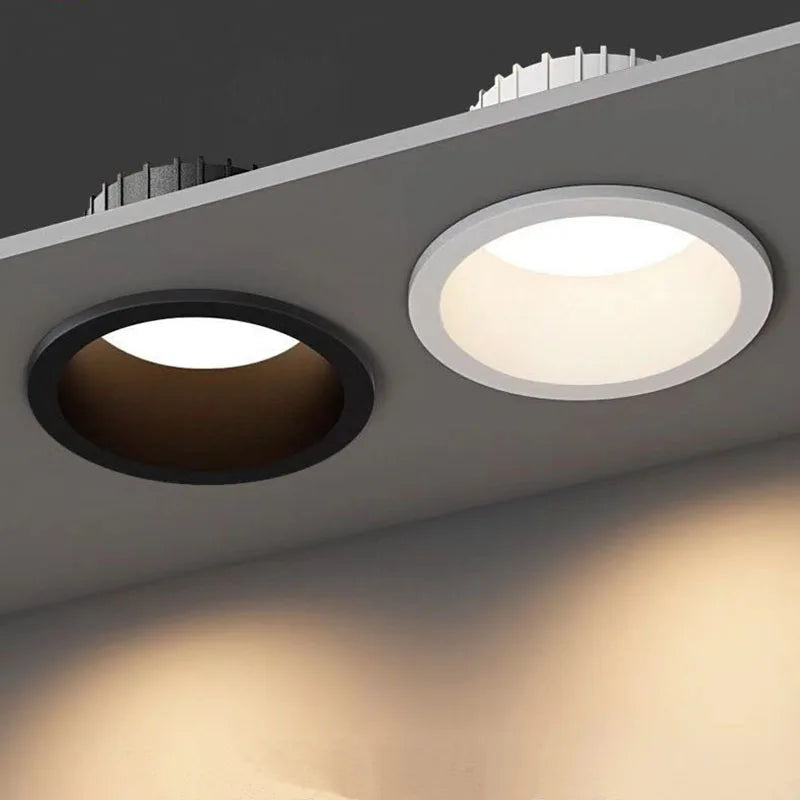 spots encastrés ronds à led pour éclairage intérieur antireflets - vue 6 sur 6
