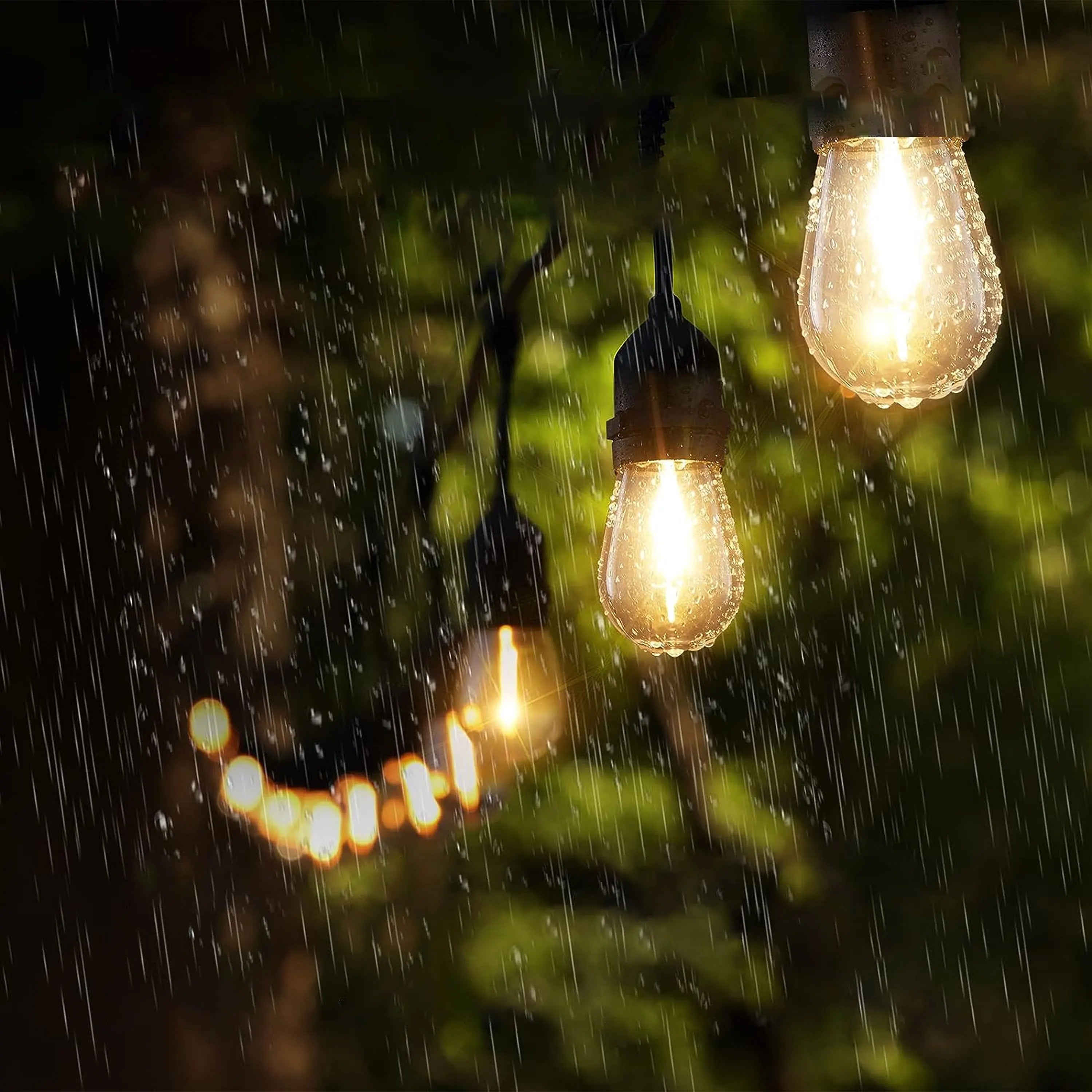 guirlande lumineuse connectable LED étanche pour jardin et événements - vue 7 sur 8