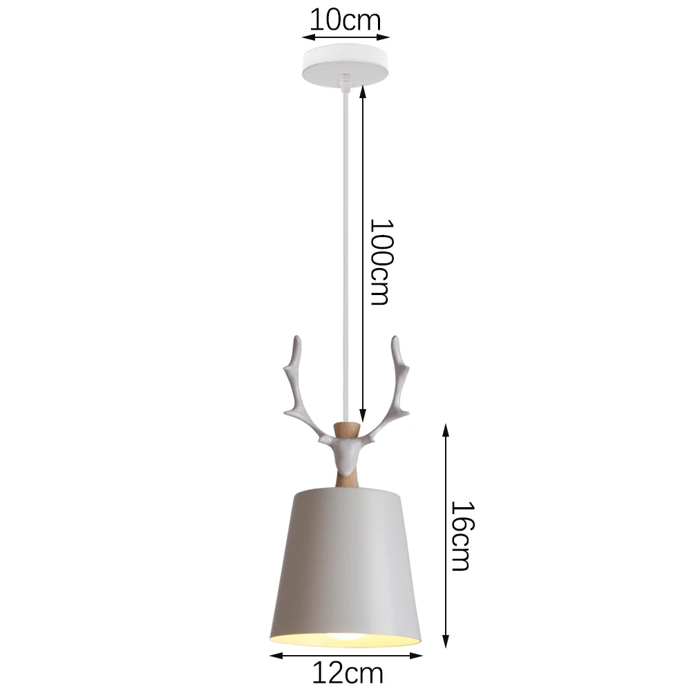 suspension industrielle loft style nordique en fer - vue 13 sur 20