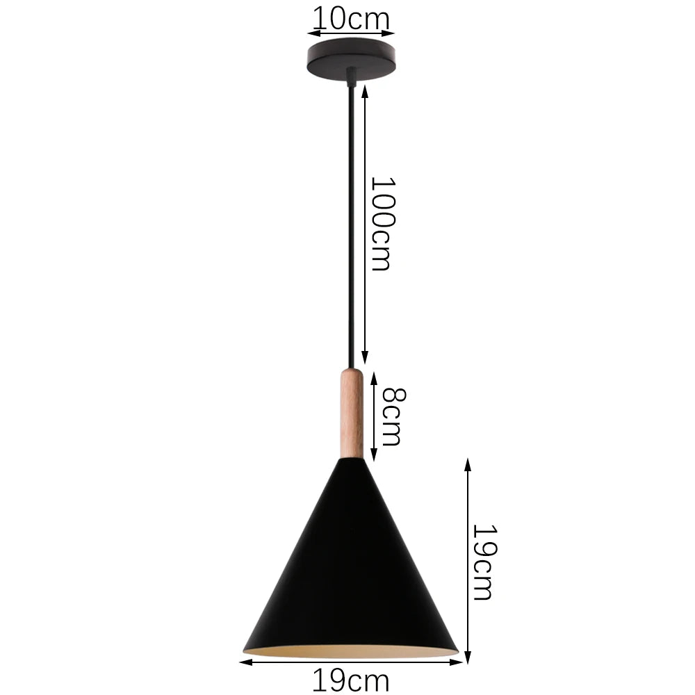 suspension industrielle loft style nordique en fer - vue 18 sur 20