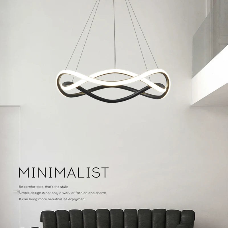 lustre suspendu moderne en led pour décoration intérieure - vue 1 sur 9