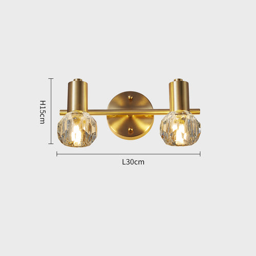 Applique murale LED en cristal luxury doré Altesse - vue 6 sur 6